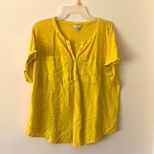 Lucky Brand Yellow Shirt Size XL